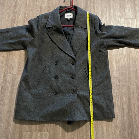 Old Navy Women Wool Charcoal Double-Breasted Pea Coat XL Preppy Contemporary - Picture 14 of 15